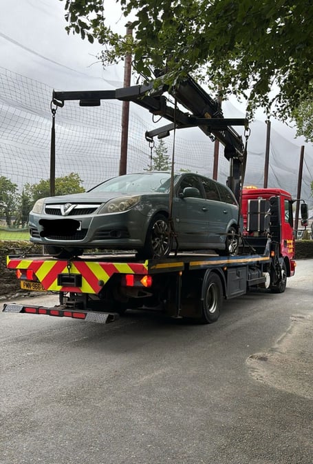 Another car has been seized by police for being untaxed