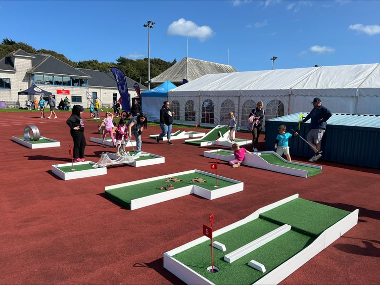 A pop-up crazy golf course at the NSC