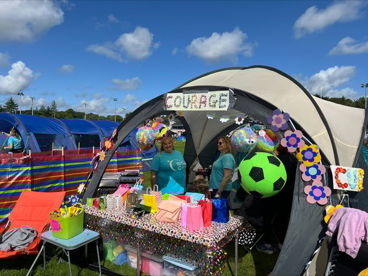 A pop-up stall at the NSC during the event