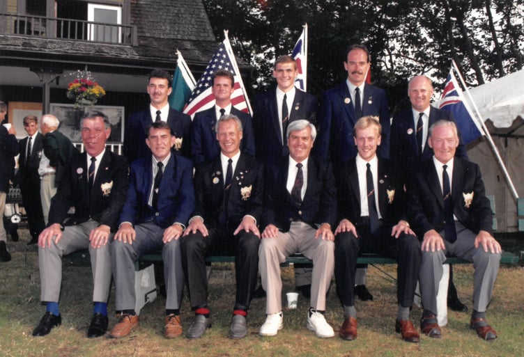 The Isle of Man Cricket Club squad that win the Victoria International Six-a-Side competition in 1990