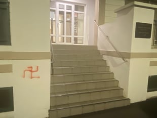 Police probe swastika graffiti