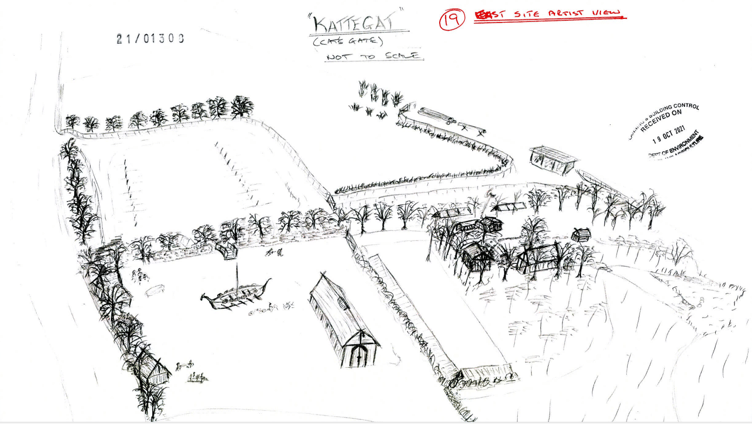 Plan of the proposed Viking village