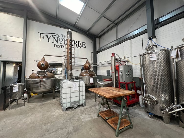 Inside the Fynoderee Distillery in Ramsey