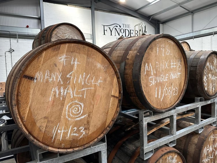 Barrels of Manx single malt