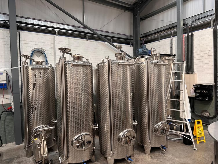Machinery inside the Distillery