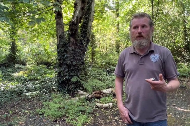 Chris Hall in the Elves' wood