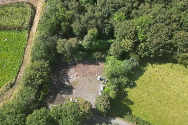 Aerial view of the site