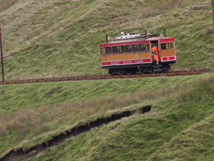 Ambulance crews use railway to reach injured walker at Snaefell