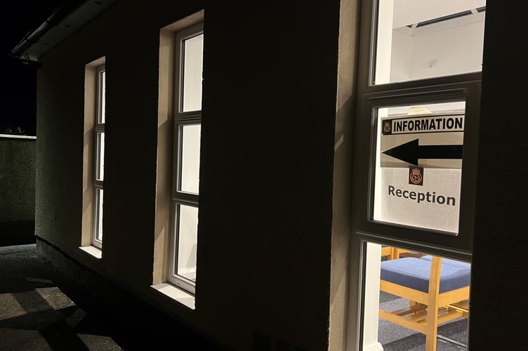 Civil defence volunteers manned an evacuation centre at this church hall in Port Erin