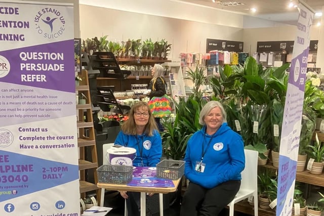 Charity raises awareness in Douglas on World Suicide Prevention Day
