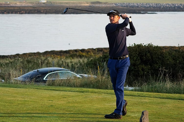 Andrew Challenor needed a four-hole playoff to win the CGC Men’s Club Championship for the second year running (Photo: Malcolm Lambert)