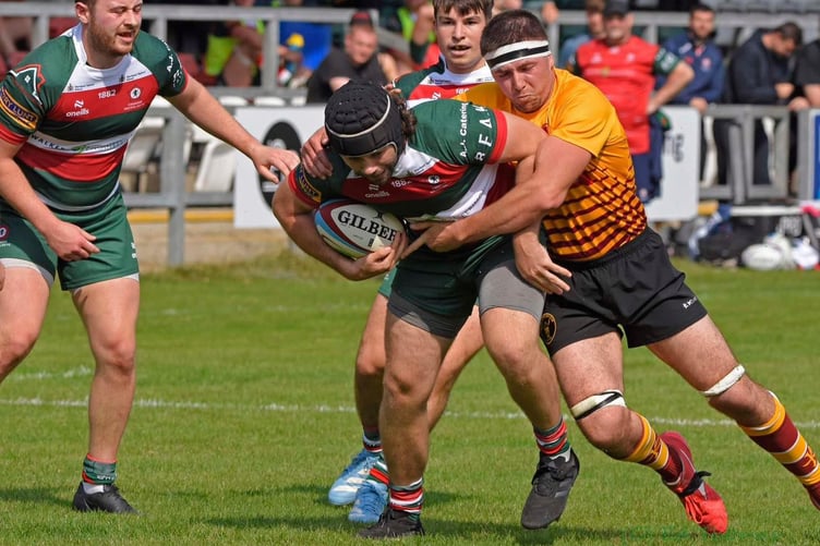 Liam Kirkpatrick (right) versus Waterloo last weekend