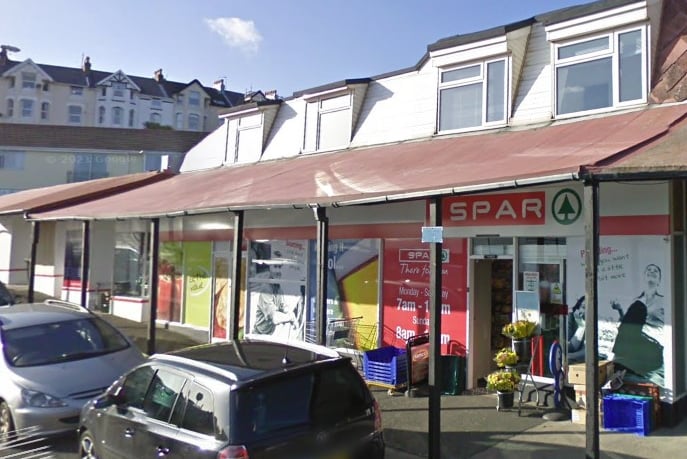 The incident happened at the Spar in Port Jack, Onchan