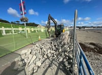 The reason why the demolition of Douglas sea wall is taking place