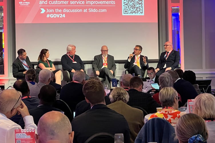 The panel for the 'connectivity' q&a session at the Government Conference