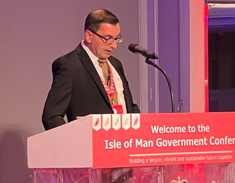 IoM government CEO Andy Ralphs addresses Government Conference