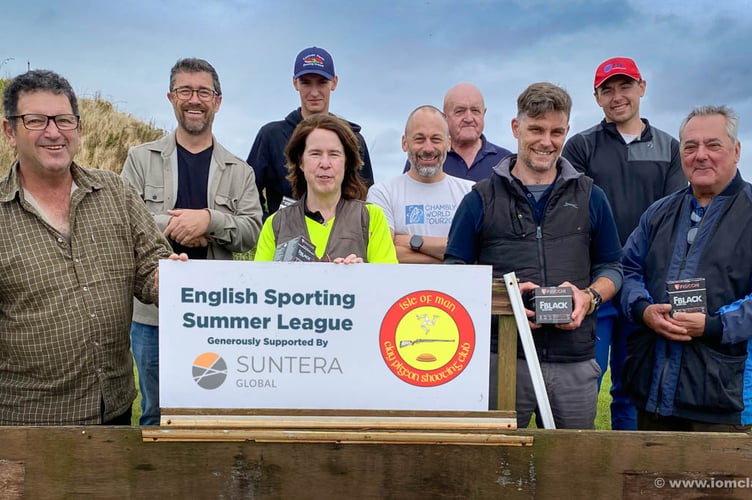 Competitors in the sporting league at Meary Veg: (left to right) Peter Kelly, Mark Hepworth, Zac Bellhouse, Sue Doyle, Mark Barnett, Dave Corlett, John Taylor, Liam Kirkpatrick and Paul Mihailovits