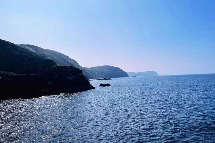View from Spaldrick beach at Port Erin