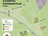 Hospital visitors warned over diversions