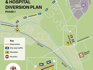Hospital visitors warned over diversions