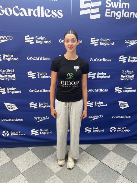 Libby Curphey achieved Island Games ‘B’ standards in both the 50m and 100m backstroke events at the NSC in the Utmost September Sprints event