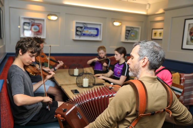 Traditional Music Weekend session at The Bridge on North Quay, Douglas