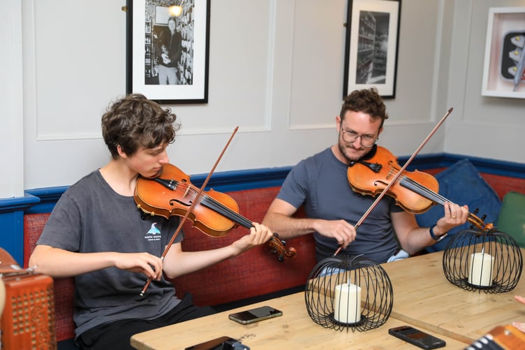Traditional Music Weekend session at The Bridge on North Quay, Douglas