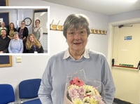 Watch as gran retires again after 25 years as school exam invigilator