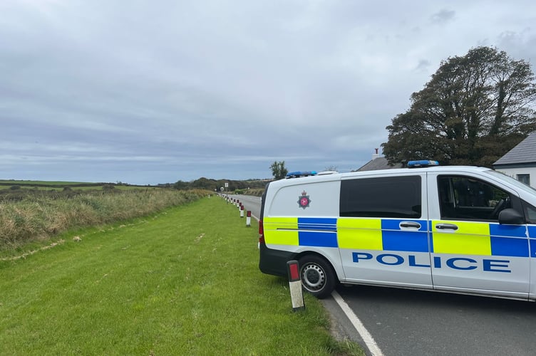 Police have closed the road at the Braaid