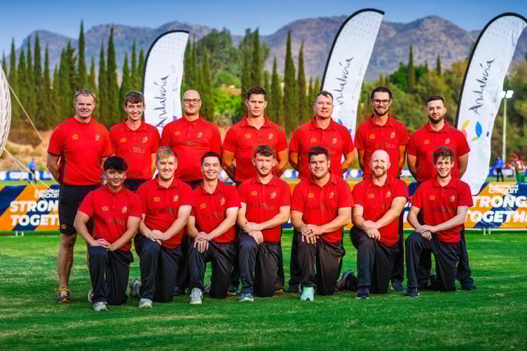 The Isle of Man cricket team in Malaga