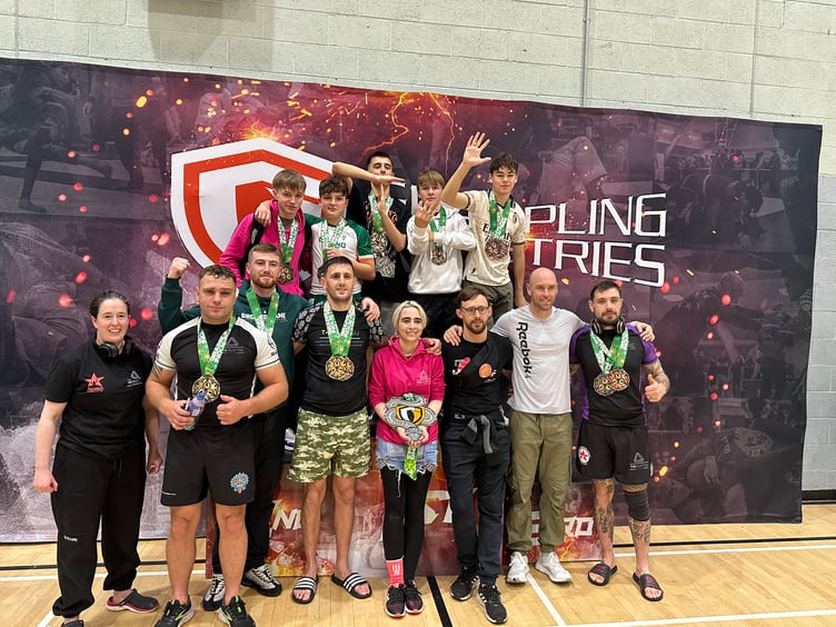 The island contingent at the Grappling Industries event in Dublin