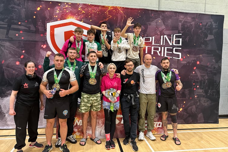 The island contingent at the Grappling Industries event in Dublin
