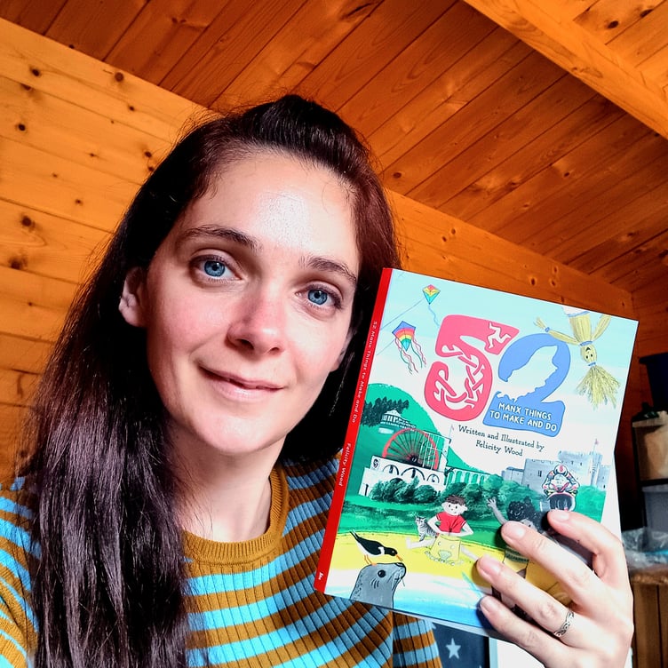 Felicity Wood with her book '52 Manx Things to Make and Do'