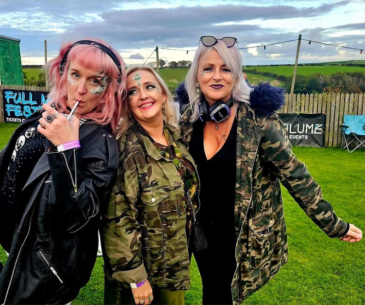 Partygoers dressed for the occasion!