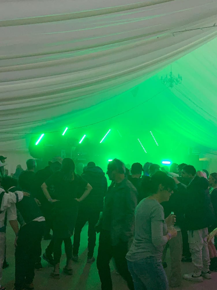 Crowds gather at the Fun Farm in Onchan