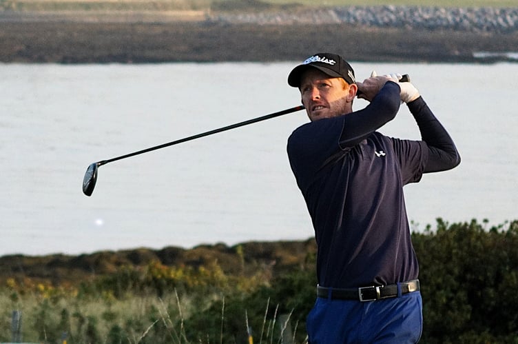 Defending Castletown Golf Club club champion Andrew Challenor who also retained the Steve Keegan Trophy on Saturday (Photo: Malcolm Lambert)