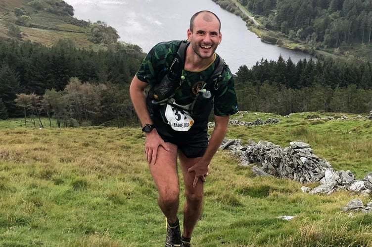 Jack Freeman climbing Carraghan on his way to 12th (Photo: Steve Partington)