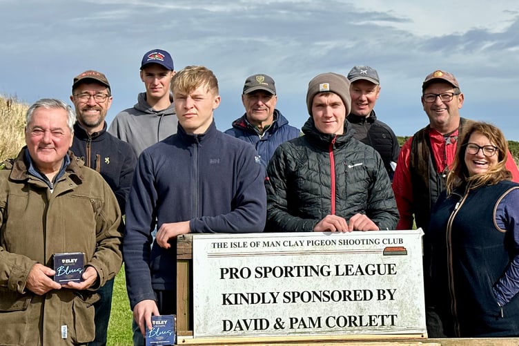 Prizewinners at the latest Isle of Man Clay Pigeon Shooting Club event in Santon