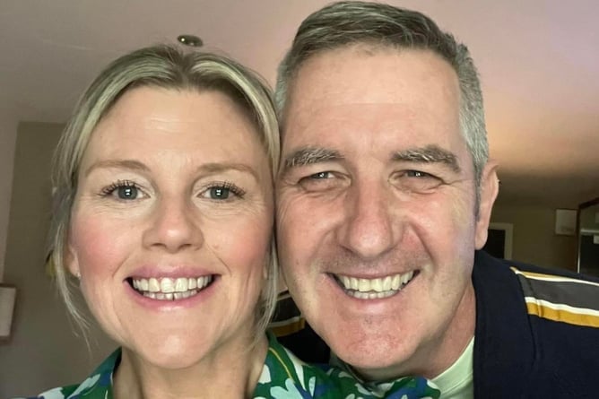 Liz Hignett and her late husband Darren