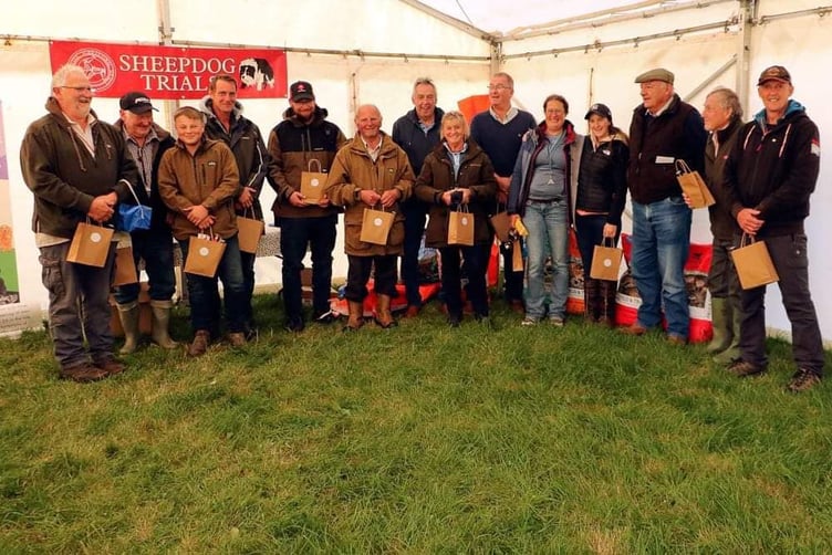 Competitors and judge Norman Christian