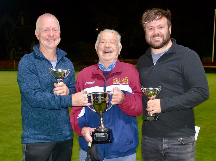 Juan Kelly Cup winners Colin Kelly and Tom Kelly, three generations of the Kelly family (Photo: Arnie Withers)