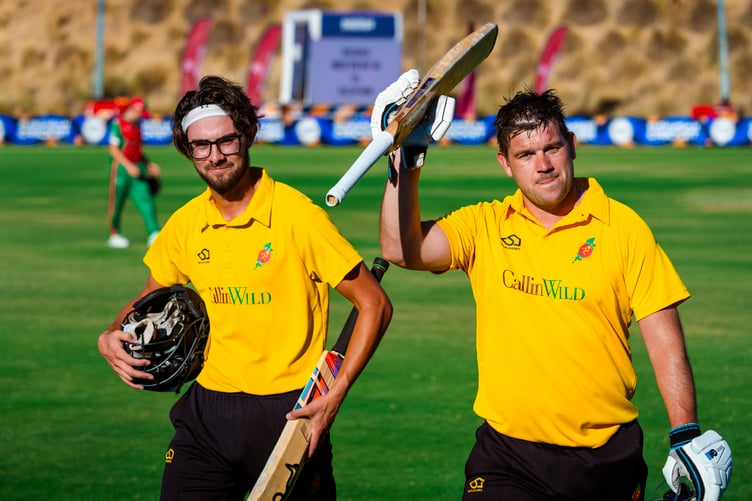 Isle of Man openers Eddie Beard and Ollie Webster featured in the team of the tournament (Photo: Diana Oros/European Cricket Network)