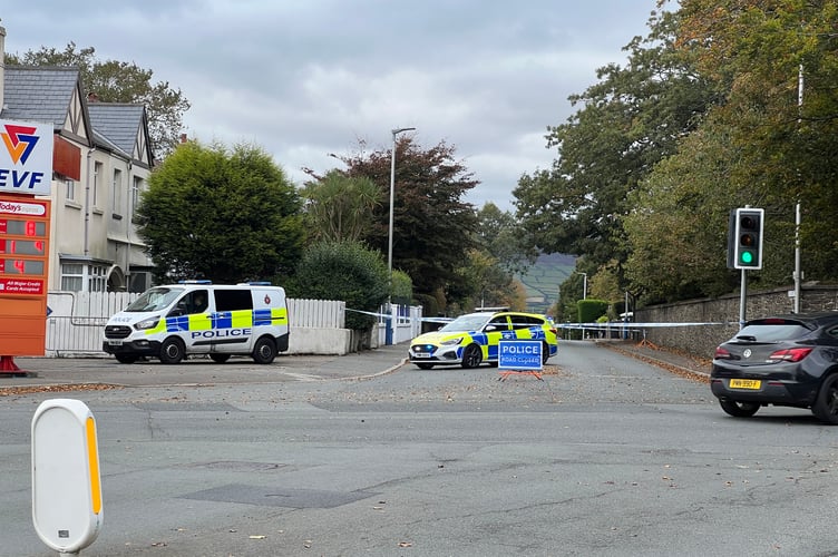 The scene at Ballanard Road, Douglas