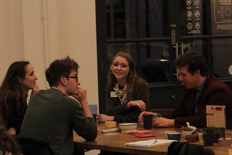 Four members of the UNESCO Biosphere Youth Network at its launch event