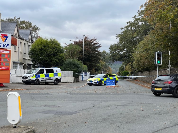 The section of Ballanard Road between St Ninian's and Port-e-Chee Avenue was closed for nearly four hours on Wednesday afternoon