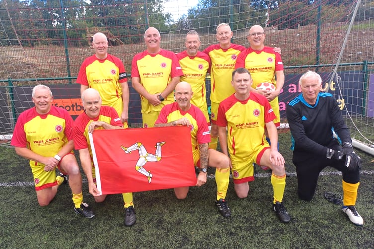 The Isle of Man walking football team that competed in the International Invitational Tournament in Redditch recently