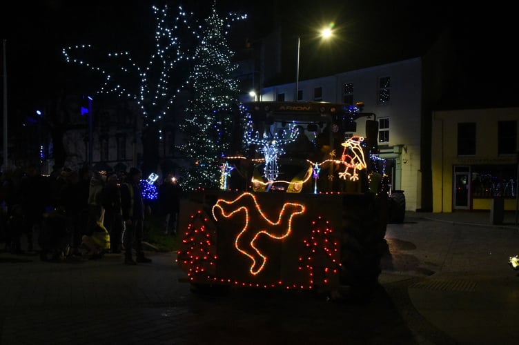 Richard Radcliffe snapped this shot of the Christmas tractors event from the Young Farmers in 2022.