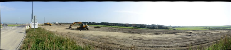 The solar array site off Douglas Road in Ballasalla