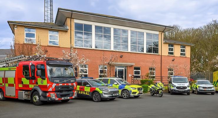 The Emergency Joint Control Room off Glencrutchery Road