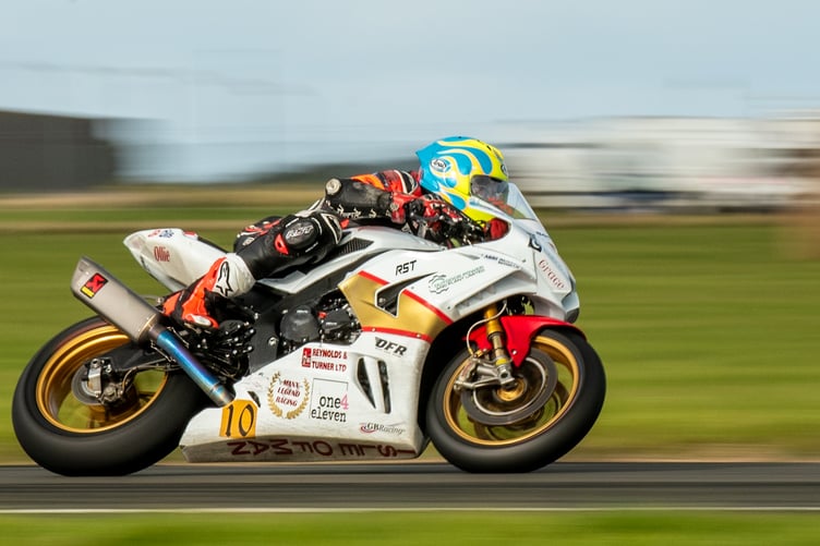 Early leader Illy Quayle aboard his Manx Legend Racing Fireblade machine (Photo: Mark Corlett)